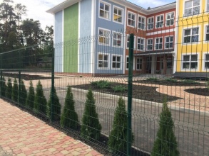 3D заборы для школы 60 метров фото недорого под ключ